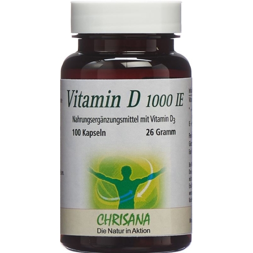 Chrisana Vitamin D3 Kapseln 1000 Ie Dose 100 Stück buy online