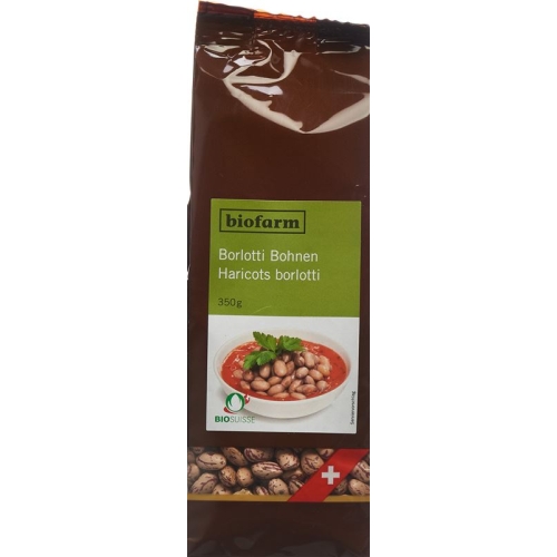 Biofarm Bohnen Borlotti Ch Knospe Beutel 350g buy online