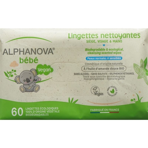 Alphanova BB Pflegetücher Bio Abbaubar 60 Stück buy online