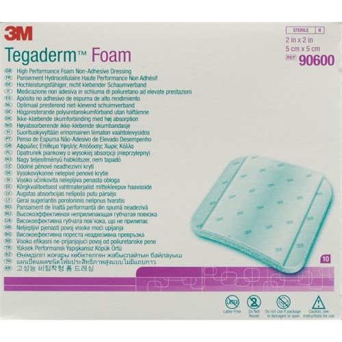 3M Tegaderm Foam Kompressen 5.1x5.1cm N Adh (n) 10 Stück buy online