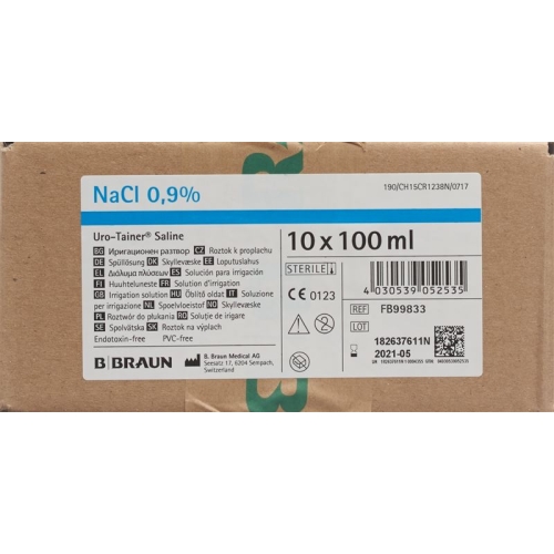 Uro-Tainer Saline 0,9% NaCl 10x 100ml buy online