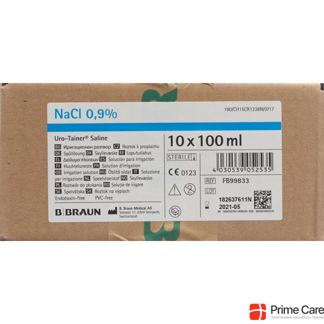 Uro-Tainer NaCl Rinsing Solvent 0.9 % 10 Btl 100 ml