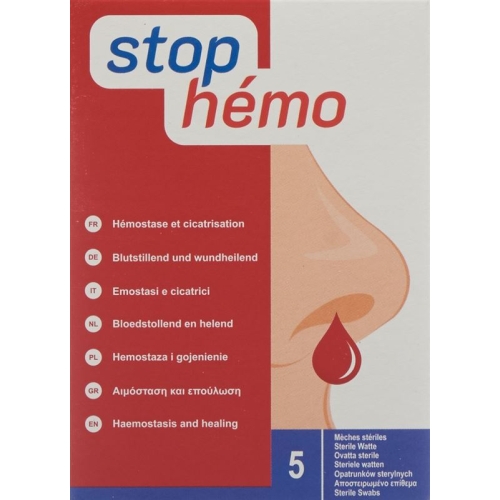 Stop Hemo Watte Steril Beutel 5 Stück buy online