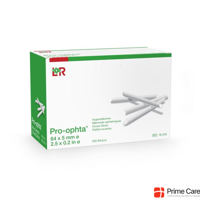 Pro Ophta eyesticks white non-sterile 500 pcs