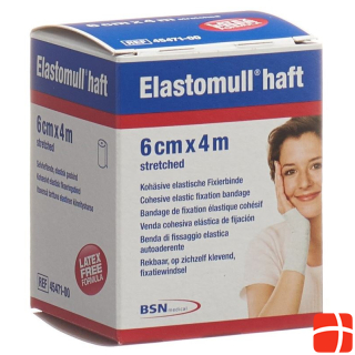 ELASTOMULL HAFT gauze bandage white 4mx6cm roll