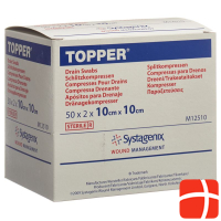 TOPPER slit compress 10x10cm sterile 50 Btl 2 Stk