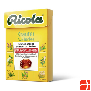 Ricola Kräuter Kräuterbonbons ohne Zucker Box 50 g