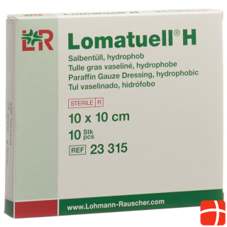 Lomatuell H Ointment Tulle 10x10cm sterile 10 pcs.