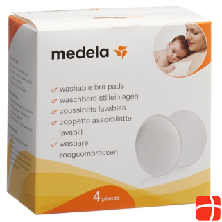 MEDELA Прокладки для кормящих матерей моющиеся 4 шт.
