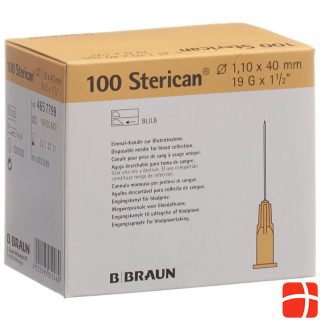 STERICAN Needle 19G 1.10x40mm elfenb Luer 100 pcs.