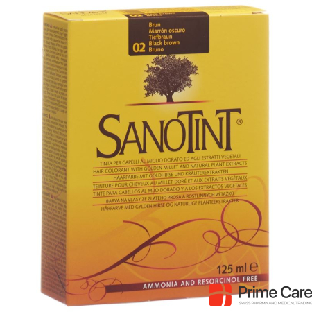 Sanotint hair color 02 deep brown