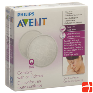 AVENT PHILIPS Nursing pads washable 6 pcs.