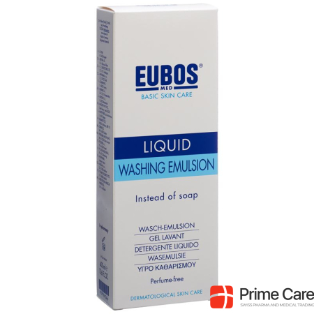 Eubos soap liq unscented blue dispenser 400 ml