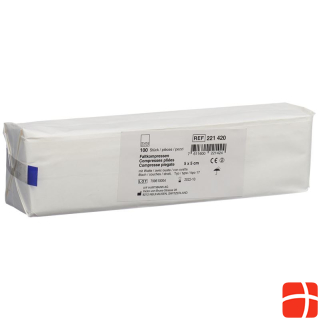 IVF folding compress absorbent cotton type 17 5x5cm 8 fold 100 pcs.