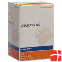 Applica i.v.100 cannula fix 8x6cm with pad 50 pcs.