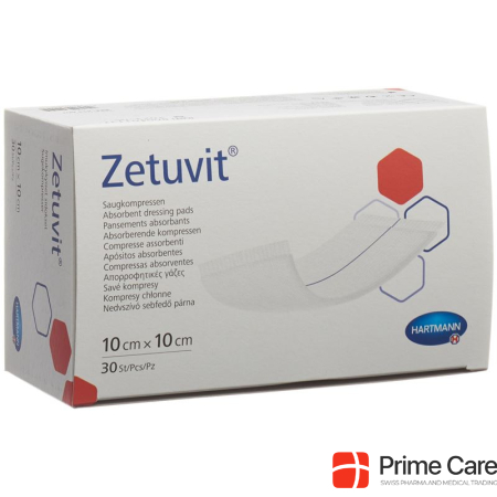Zetuvit absorption bandage 10x10cm 30 pcs.