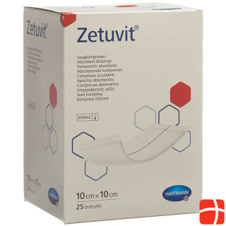 Zetuvit absorption bandage 10x10cm sterile 25 pcs.