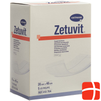 Повязка рассасывающая Zetuvit 20х40см стерильная 5 шт.