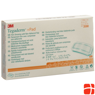 3M Tegaderm+Pad 9x20 см Раневой вкладыш 4,5x15 см 25 шт.