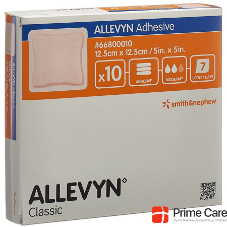 Allevyn Adhesive wound dressing 12.5x12.5cm 10 pcs