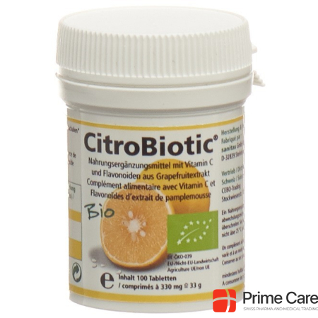 Citrobiotic Grapefruit Seed Extract Tabl Bio 100 Stk