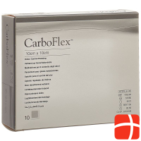 Повязка с активированным углем CARBOFLEX 10x10см стерильная 10 шт.
