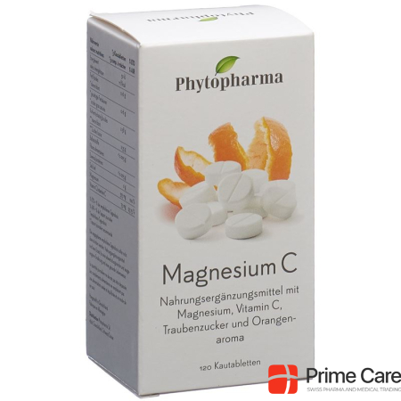 PHYTOPHARMA Magnesium C Chewable 120 Capsules