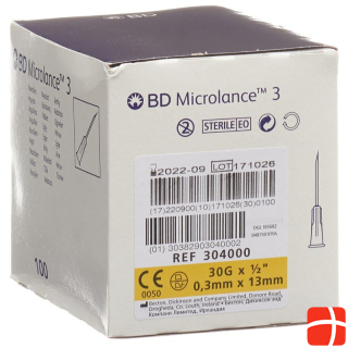 BD Microlance 3 Injektion Kanüle 0.30x13mm gelb 100 Stk