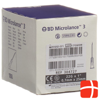 BD Microlance 3 Injection Cannula 0.70x25mm black 100pcs