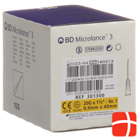 BD Microlance 3 Injektion Kanüle 0.90x40mm gelb 100 Stk