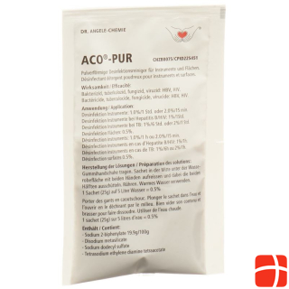 Aco Pur Instrumentendesinfektion Plv Btl 25 g