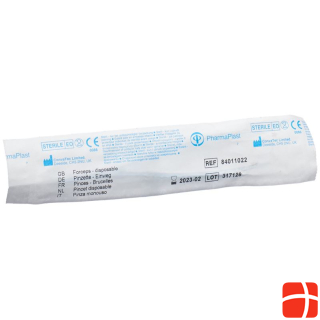 Pharmaplast disposable forceps 13cm sterile Gribi