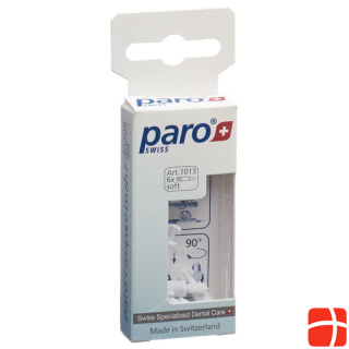 Щетка PARO Interspace F мягкая, белая, сменный блок, 6 шт.