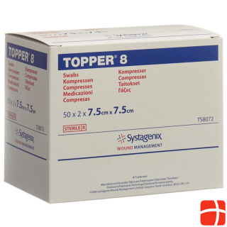 TOPPER 8 NW Compr 7.5x7.5cm sterile 50 Btl 2 Stk