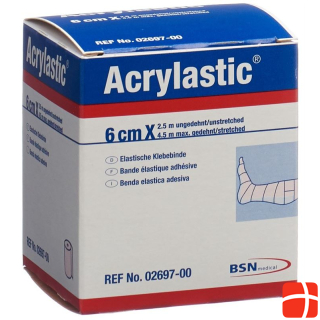 Acrylastic plaster bandage 2.5mx6cm elastic