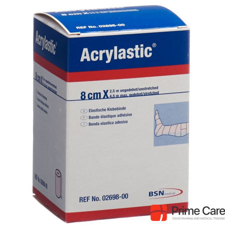 Acrylastic plaster bandage 2.5mx8cm elastic