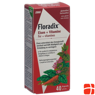 Floradix Iron + Vitamins Caps 40 Capsules