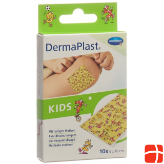 DermaPlast Kids Schnellverband 6x10cm Plastik 10 Stk
