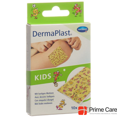 DermaPlast Kids Schnellverband 6x10cm Plastik 10 Stk