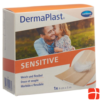 Dermaplast Sensitive quick bandage 4cmx5m skin colored roll
