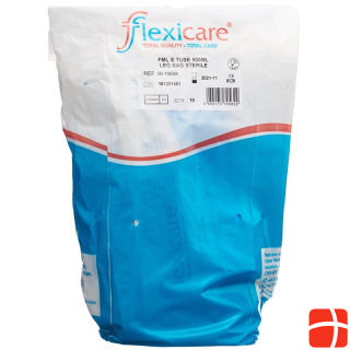Flexicare Urinbeutel 500ml 7cm Ablauf Rücklaufventil 10 Stk