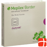 Mepilex Border Schaumverband 10x10cm Silikon 5 Stk