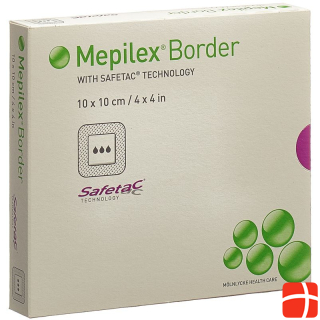 Mepilex Border foam dressing 10x10cm silicone 5 pcs.