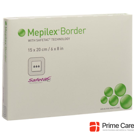 Mepilex Border Schaumverband 15x20cm Silikon 5 Stk