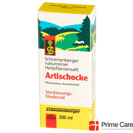 Schoenenberger artichoke medicinal plant juice Fl 200 ml