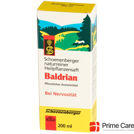 Schoenenberger Valerian medicinal plant juice Fl 200 ml