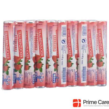 BLOC Dextrose Strawberry 10 roll 42 g
