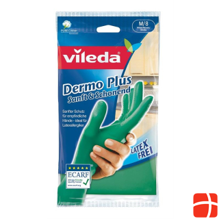 Vileda Dermo Plus Glove Gr8/M soft & gentle 1 pair