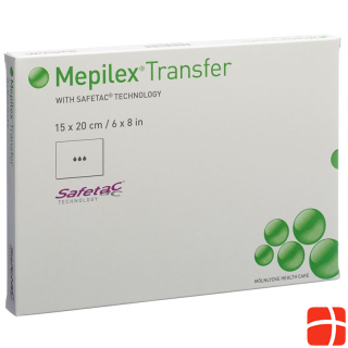 Mepilex Transfer Safetac Wound Dressing 15x20cm Silicone 5 pcs.