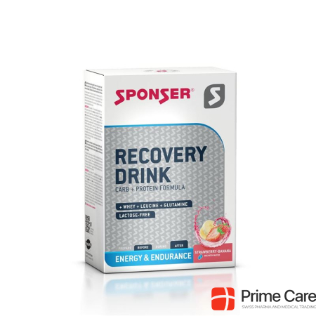 Sponser Recovery Drink Strawberry Banana 6 x 60 g